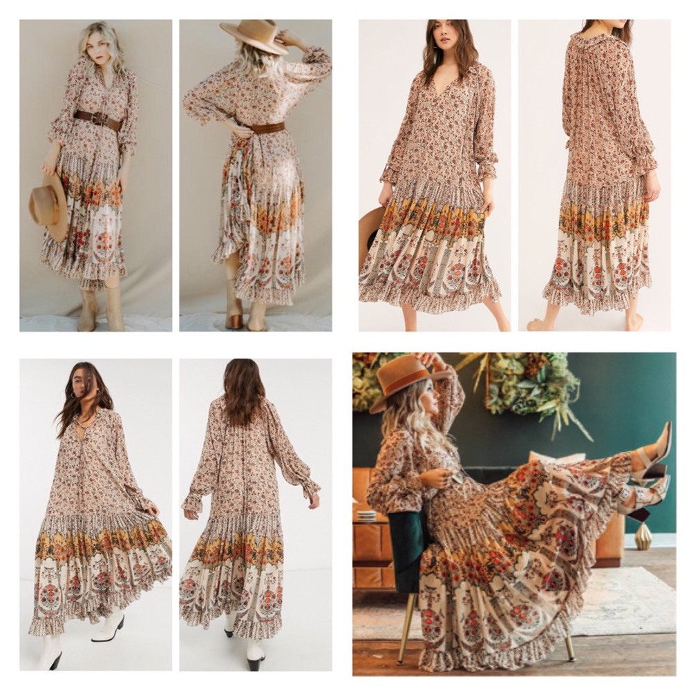 Free People Feeling Groovy Printed Maxi Dress. NWT - Picture 2 of 9